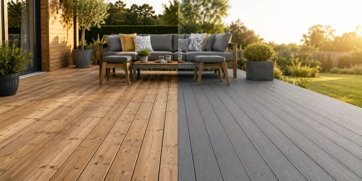 Comparaison terrasse bois et terrasse composite