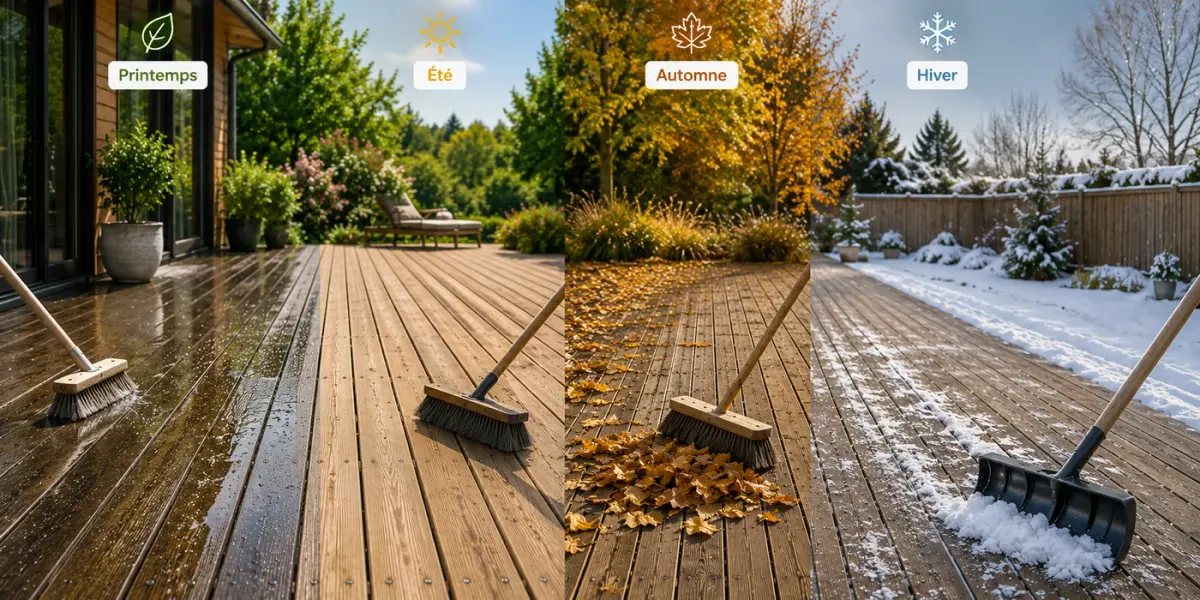 Calendrier entretien terrasse bois